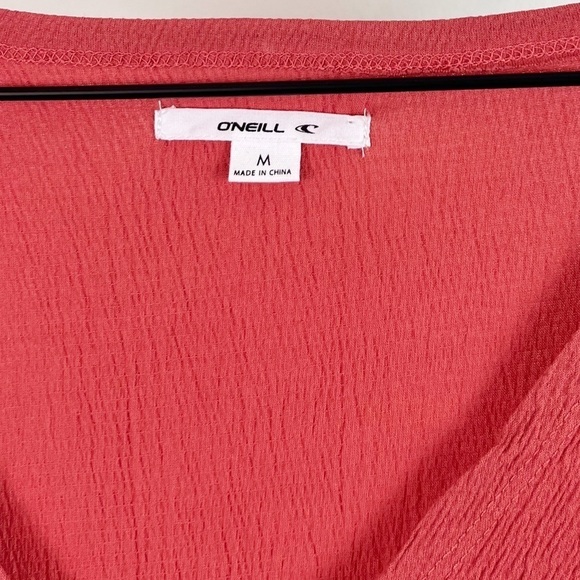 NWT O’Neill Rose Carina Texture Ruched Wrap Top - Picture 5 of 7